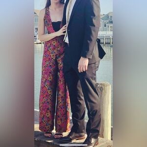 Hutch from Anthropologie size 2 floral jumpsuit with pockets